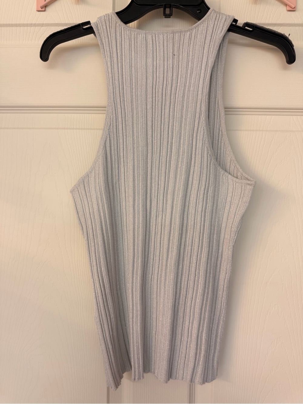 Madewell Light Gray Ribbed Racerback Tank - Picture 2 of 7